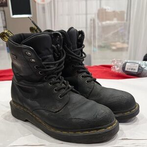 Dr. Martens Black Leather Men's Boots